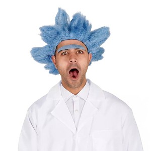Angels Costumes Mad Scientist Adult Costume Wig with Unibrow | One Size - 1 of 4