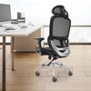 VEVOR Mesh Office Chair, Adjustable High Back Desk Chair with Mesh Seat, Angle and Height Adjustable Home Office Chair with Lumbar and Head Support - 2 of 4
