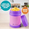 Bentology Stainless Steel Insulated Lunch 13oz Jar – Leak-Proof Container for Hot & Cold Food - BPA Free - Fits Most Lunch Boxes - Pink & Purple - 4 of 4