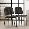 Gaoyangjiaju 32.7 Inch 4 Pack PU Leather Dining Chairs with Metal Frame Modern Accent Chairs for Dining Room Kitchen - 4 of 4