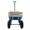 CAVINAS Outdoor Heavy-Duty Garden Cart with Adjustable Handle,Shopping Cart Utility Carts for Grocery, Sports, Garden - 2 of 4