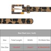 INSPIRE CHIC Womens Leopard Printed 0.7" Width Faux Leather Fur Waistband Belts 1Pc - 4 of 4