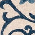 ivory/dark blue