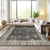 Area Rugs for Living Room, Boho Vintage Print Rugs for Bedroom, Anti-Slip with Low Pile for Dining Room - 3 of 4