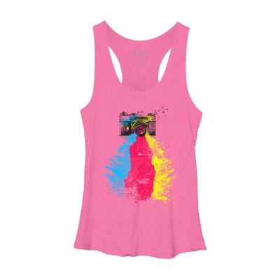 Women's Design By Humans CMYK Shoots By clingcling Racerback Tank Top