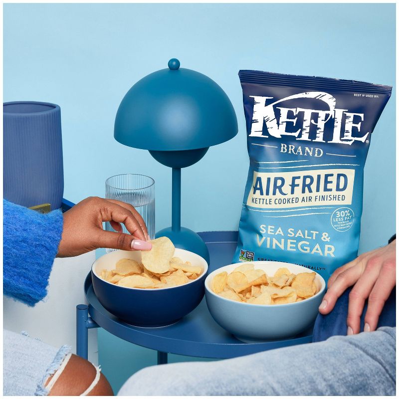 Kettle Brand Potato Chips Air Fried Sea Salt &#38; Vinegar Kettle Chips - 6.5oz, 4 of 12