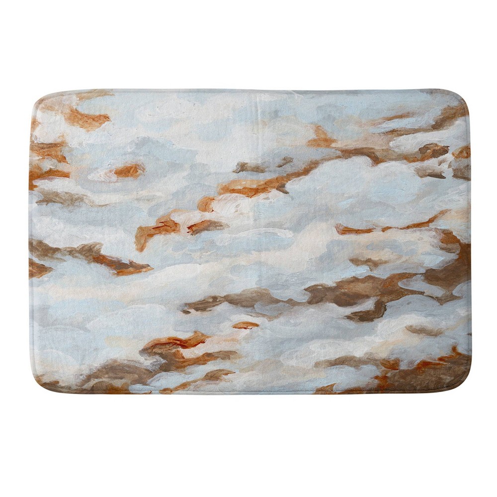 Photos - Bath Mat Laura Fedorowicz Clouds Dance Memory Foam Bath Rug Blue - Deny Designs