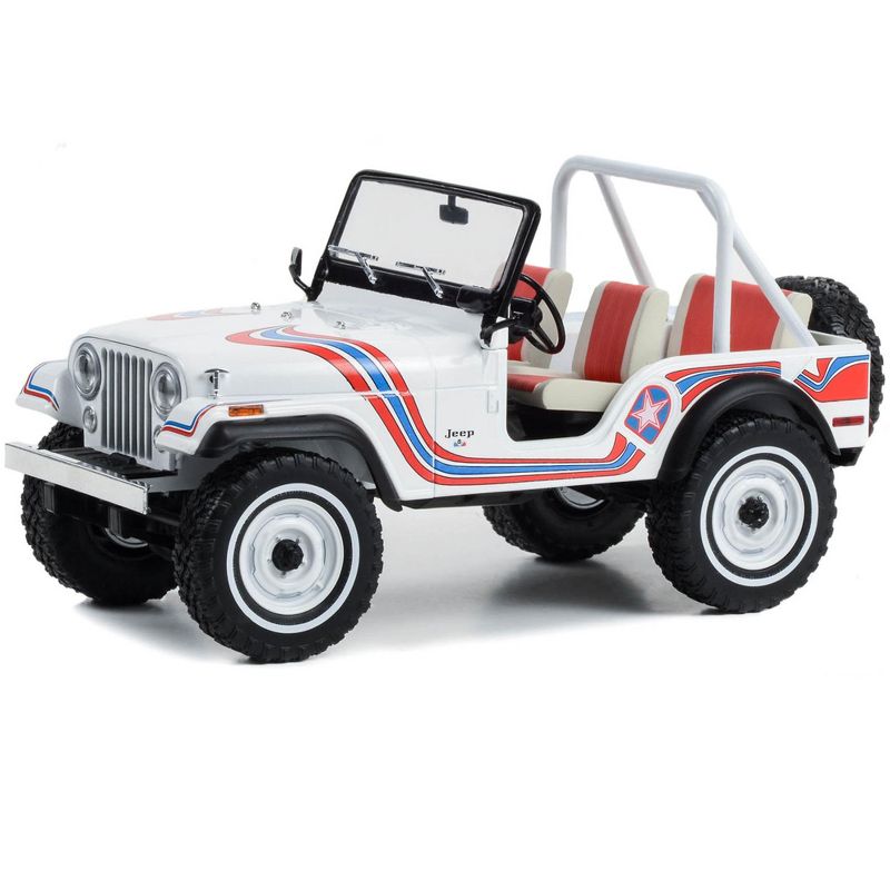 1973 Jeep CJ-5 "Super Jeep" White with Red and Blue Graphics "Artisan Collection" Series 1/18 Diecast Model Car by Greenlight, 2 of 4