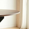 Cross Leg Modern Dining Table, with Round or Square Table Top, Pedestal Dining Table, End Table Leisure Coffee Table - 4 of 4