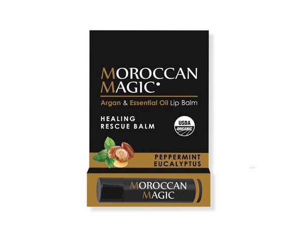 Moroccan Magic Organic Lip Balm - Peppermint Eucalyptus - 0.15oz