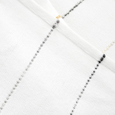 Contemporary Ombre Stripe 50"x60" Yellow & Gray Cotton Throw