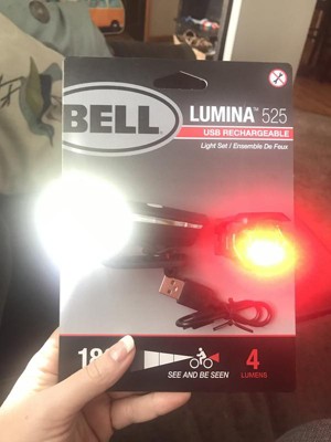 bell lumina 2.0 usb rechargeable bike led light set