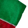 Northlight 19.5" Red Velveteen Fishing Themed Christmas Stocking with Green Cuff - 3 of 4
