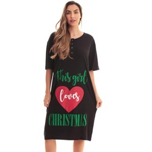 Just Love Short Sleeve Nightgown Sleep Dress for Women Sleepwear - 1 of 3