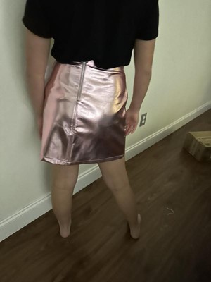 Pink metallic skirt clearance target