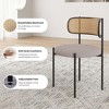 Infurnic Accent Chairs, Modern Upholstered Chairs Set with Sturdy Legs, for Kitchen and Dining Room, 2PCS, Gray, 20.5"*20.5"*30" - 4 of 4