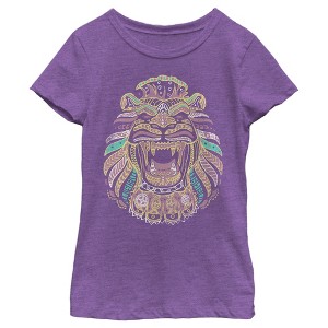 Girl's Aladdin Henna Cave of Wonders T-Shirt - 1 of 4