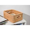 WeThinkStorage Hand Woven Rattan Storage Basket Natural - 2 of 4