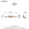 Quoizel Lighting Regency 3 - Light Vanity in  Weathered Brass - 4 of 4
