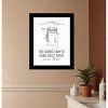 HomeRoots Correct Way to Hang Toilet Paper Black Framed Print Bathroom Wall Art - 2 of 3