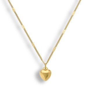 EVRY JEWELS WATERPROOF Gold or Silver Plated You Have My Heart Necklace - 1 of 3