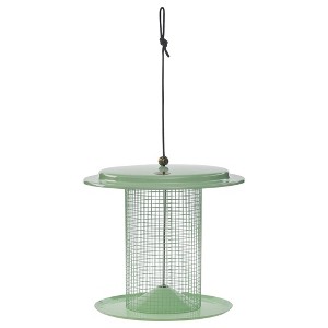 Bird Choice Modern Farmhouse Sunflower Seed Tube Bird Feeder 9.5" Sage Green - 1 of 4