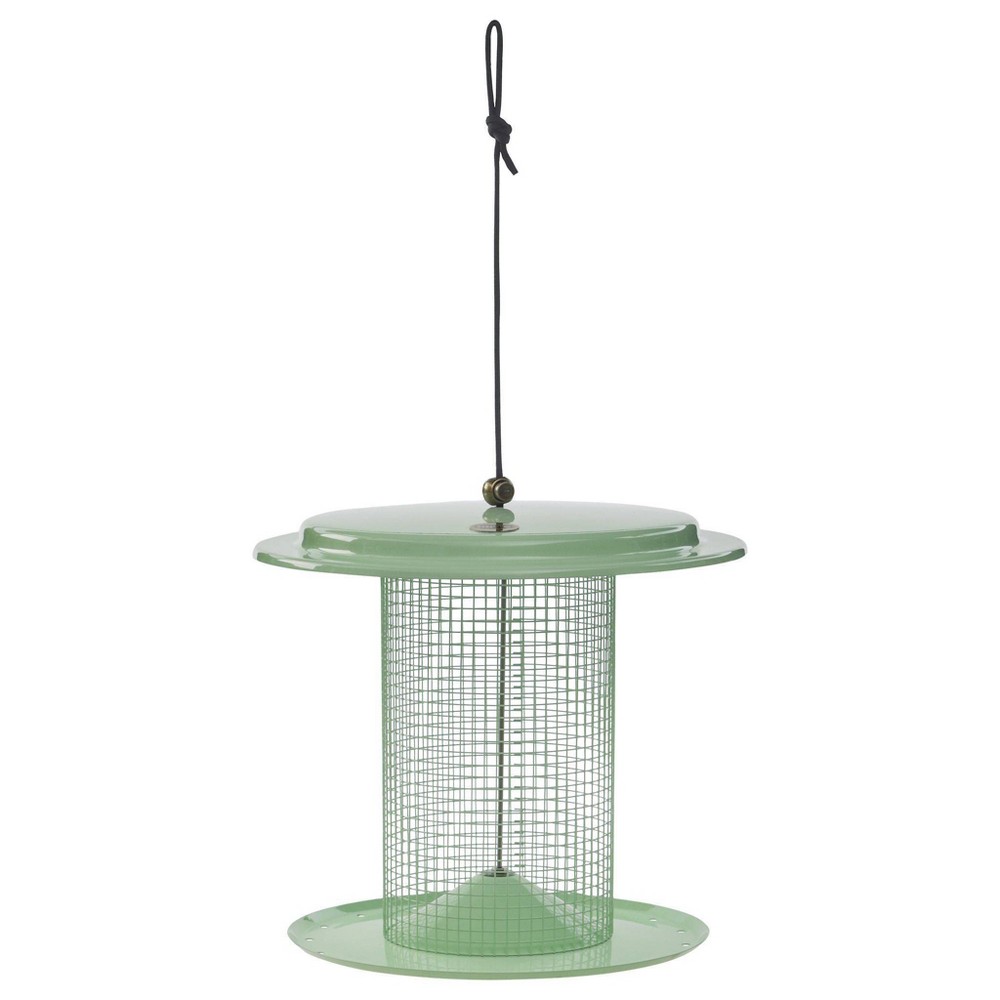 Bird Choice Modern Farmhouse Sunflower Seed Tube Bird Feeder 9.5" Sage Green