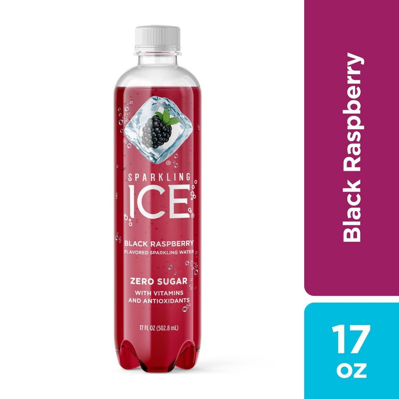 Sparkling Ice Black Raspberry - 17 fl oz Bottle, 1 of 9