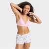 Women's Pointelle Triangle Bralette - Wild Fable™ - 3 of 4