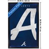 Trends International MLB Atlanta Braves - Logo 25 Framed Wall Poster Prints - 3 of 4