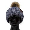 Arctic Gear Youth Acrylic Ribbed Cuff Winter Hat with Pom - 2 of 3