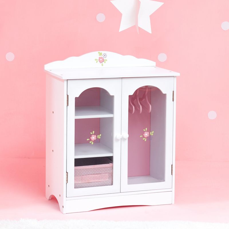 Olivia's Little World - Little Princess 18" Doll Furniture - Fancy Closet with 3 Hangers, 4 of 12