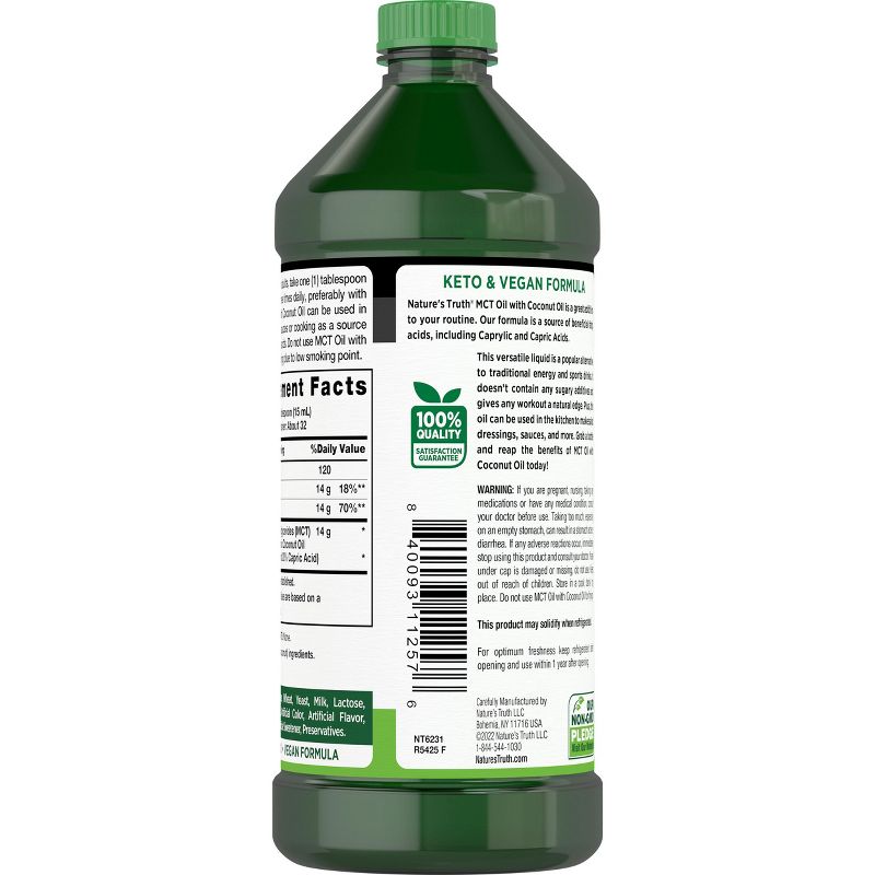 Nature's Truth Keto MCT Oil | 16 oz, 4 of 5