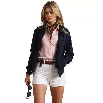 Members Only Women's Classic Iconic Racer Jacket ( Slim Fit )