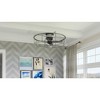 Urban Ambiance Luxury Posh Indoor Ceiling Fan,  15.3"H x 32.9"W,  Galvanized Steel, UHP9151 - 3 of 4