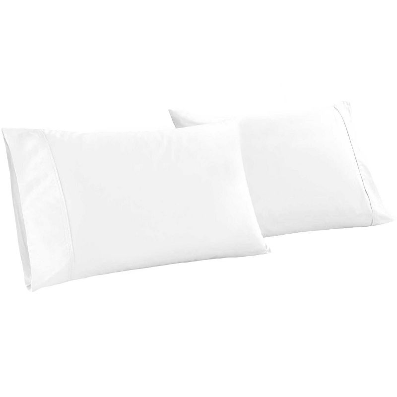 Organic Cotton 300 Thread Count Percale Pillowcases, Set of 2 by Blue Nile Mills, 1 of 5