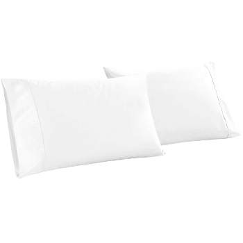 Organic Cotton 300 Thread Count Percale Pillowcases, Set of 2 by Blue Nile Mills