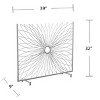 Gulches Decorative freestanding fireplace screen£¬Silver - 2 of 4