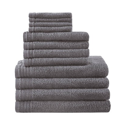 COZYART Luxury Grey Bath Towels Set, Cotton Hotel Large Bath Towels for  Bathroom, Thick Bathroom Towels Set of 3 with 1 Bath Towel, 1 Hand Towel, 1