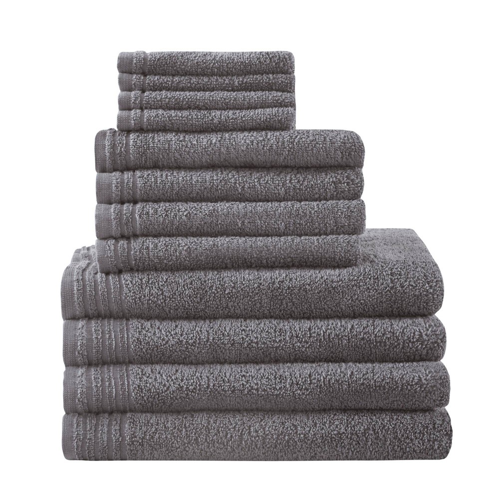Photos - Towel 12pc Cotton Quick Dry Bath  Set Gray - 510 Design