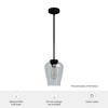 Hunter 7.25" Vidria Mini Pendant Light Matte Black Glass Ceiling Fixture - 3 of 4