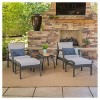 Honolulu 5pc Wicker Patio Seating Set with Cushions - Gray - Christopher Knight Home - image 4 of 4