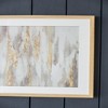 SEVOBAL Wall Art Framed Gold Gray Set Sleek Modern Glass Panel Decor for Large Stylish Living Room Spaces, Multicolored, 28"*28"*8" - 4 of 4