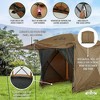 Hike Crew 6.5’x6.5’ Screened Gazebo Tent, 4-Sided Outdoor Tent Canopy, SPF 50+ UV Resistant - 4 of 4