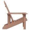 vidaXL Outdoor Patio Adirondack Chair in High-Density Polyethylene (HDPE), Resistant to Weather and UV, Low Maintenance, Brown - 4 of 4
