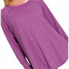 Women's Aria Waffle Knit Top - ZENANA - 2 of 2
