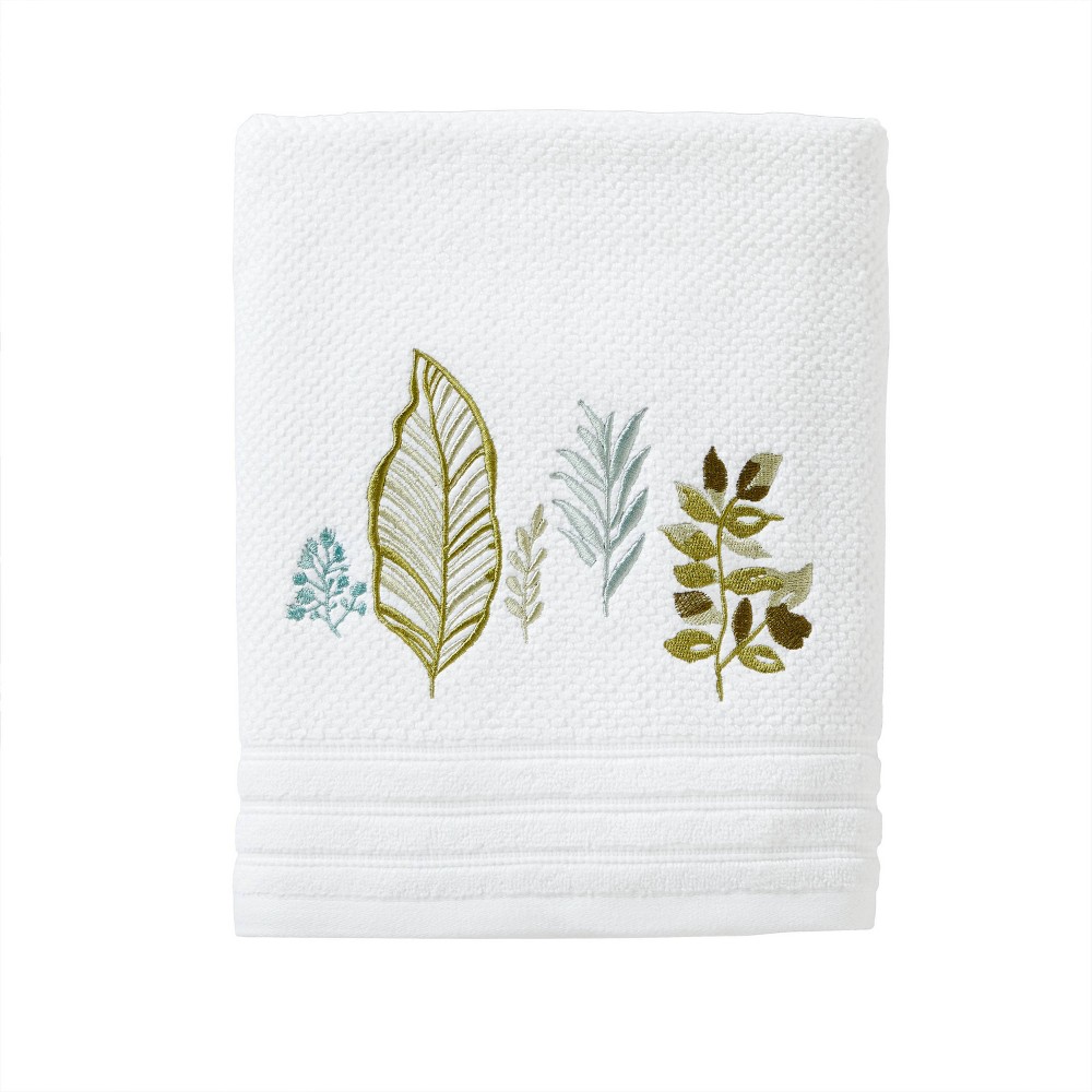 Photos - Towel Sprouted Palm Bath  White - SKL Home