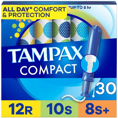 Tampax Compact Periods Tampon - Regular/Super/Super Plus - 30ct