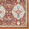Crystal Print Kiran Moroccan Bohemian Medallion Tile Indoor Livingroom Dining Bedroom Flat Pile Easy Care Area Rug - 2 of 4
