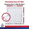 Filter King 11.88x16.88x1 Air Filter | 4-PACK | MERV 11 HVAC Pleated A/C Furnace Filters | MADE IN USA | Actual Size: 11.88 x 16.88 x .75" - 2 of 4